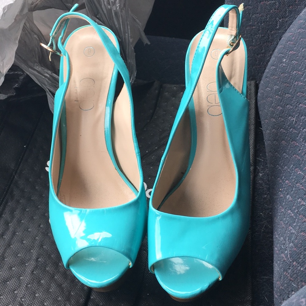 Sexy blue stilettos